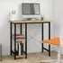 Bonita Laptop Desk with 2 Shelves - Light Oak, Engineered Wood