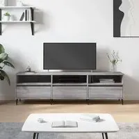 Bonn TV Stand with 3 Drawers - Grey Sonoma Oak
