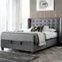 Boone King Size Ottoman Bed with Storage - Vogue Grey, Fabric