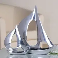 Boot Sculpture - Polished Aluminium