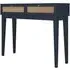 Bordeaux Dressing Table with 2 Drawers - Blue, MDF