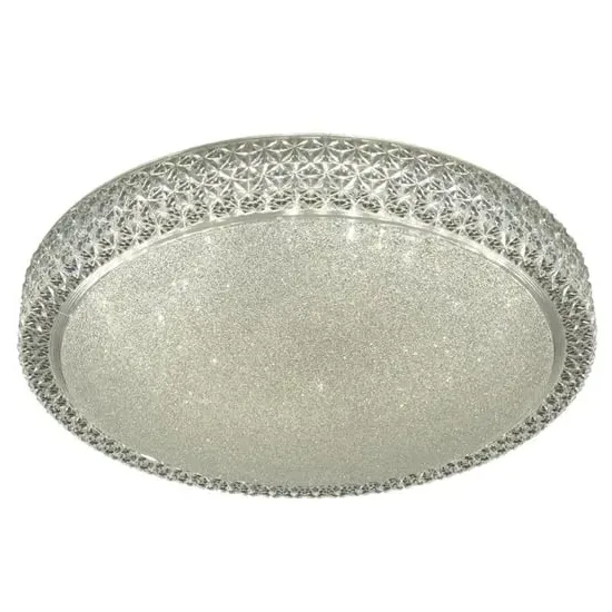 Bordeaux LED Flush Ceiling Light - Chrome, Acrylic image