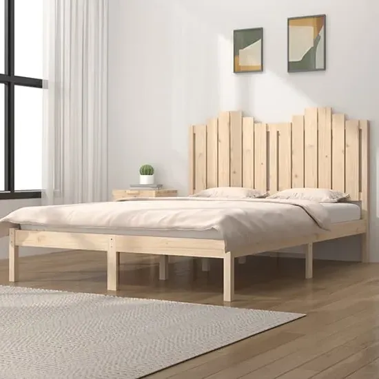 Boreas Double Bed Frame - Natural, Pine Wood image