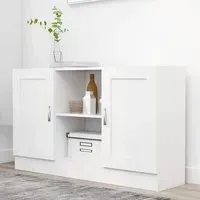 Borna 2-Door Sideboard - White, Engineered Wood
