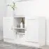 Borna 2-Door Sideboard - White, Engineered Wood