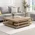 Borneo Square Coffee Table - Sanremo Oak