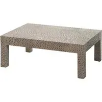 Bosnia Rectangular Coffee Table - Ostrich Faux Leather