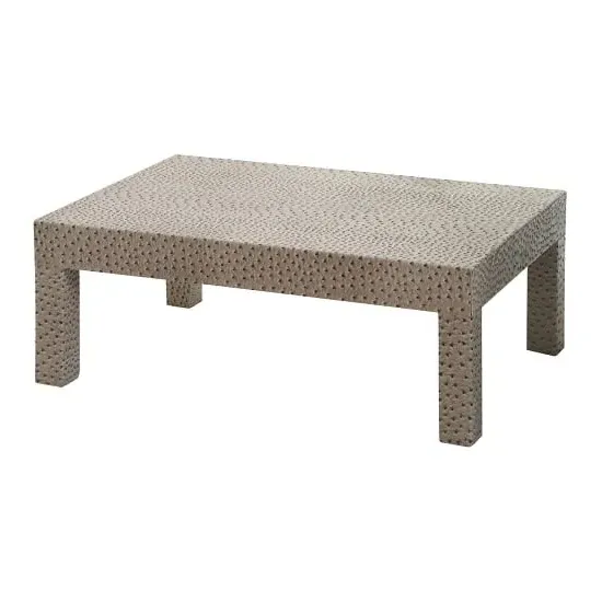 Bosnia Rectangular Coffee Table - Ostrich Faux Leather image
