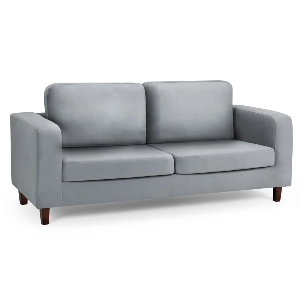 Boston 3-Seater Sofa - Grey, Faux Leather