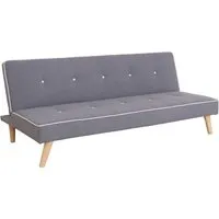 Boston Sofa Bed - Grey, Linen Fabric alternate view