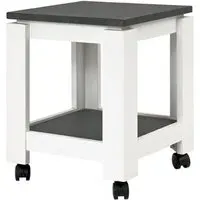 Bouse Side Table on Castors - White, MDF