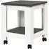 Bouse Side Table on Castors - White, MDF