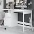 Bowburn Computer Desk with Storage - White, MDF