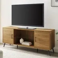 Bowie Mid Century TV Stand - Natural, MDF