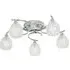 Boyer 5 Lights Semi Flush Ceiling Light - Chrome, Glass