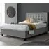 Bradenton Double Ottoman Bed with Storage - Grey, Fabric