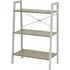 Bradken 3-Tier Shelving Unit - White, Natural Oak