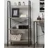 Bradken 4-Tier Shelving Unit - Grey, Grey Oak