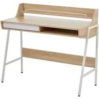 Bradken Computer Desk with 1 Drawer - Natural Oak