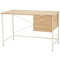 Bradken Computer Desk with 2 Drawers - Natural Oak