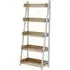 Bradken Ladder 5-Tier Shelving Unit - Light Oak
