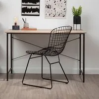 Bradken Laptop Desk - Grey Oak, Metal
