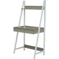 Bradken Laptop Desk - Light Oak, Metal