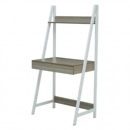 Bradken Laptop Desk - Light Oak, Metal