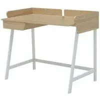 Bradken Laptop Desk with Drawer - Natural Oak