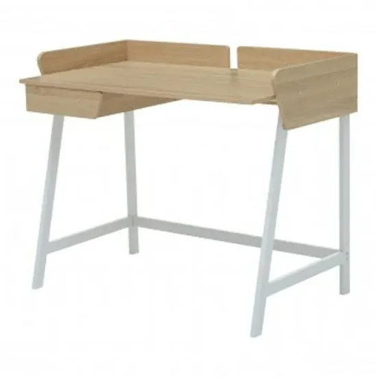 Bradken Laptop Desk with Drawer - Natural Oak