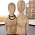 Braga Wooden Pair Sculpture - Natural
