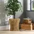 Braila Set of 2 Rattan Plant Baskets - Natural