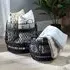 Braila Set of 2 Rattan Storage Baskets - Black