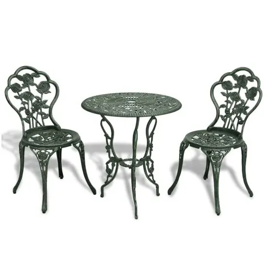 Brandi 3 Piece Bistro Set - Bronze, Cast Aluminium