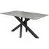 Brandon Rectangular Dining Table - Grey, Ceramic