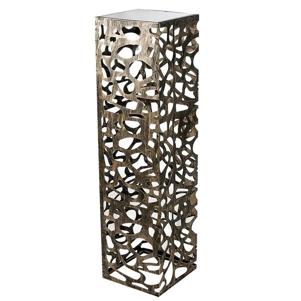 Branson Large Glass Decorative Pillar - Bronze