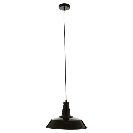 Brantona Round Pendant Light - Black, Metal image