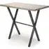 Brasilia Bar Table with Black Legs - Oak