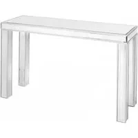Breeze Rectangular Console Table - Silver, Mirrored