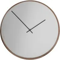 Breiley Round Mirrored Wall Clock - Rose Gold