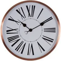 Breiley Round Wall Clock - Rose Gold, Glass