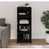 Brela 3-Shelf Bookcase - Black, Pinewood