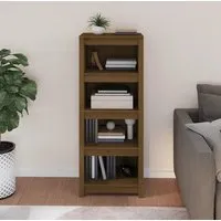 Brela 3-Shelf Bookcase - Brown, Pinewood
