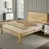 Brela Double Bed Frame - Waxed Pine