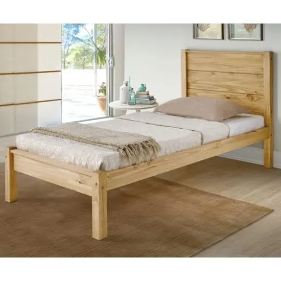 Brela Single Bed Frame - Waxed Pine