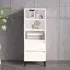 Brescia Bookcase with 2 Drawers - White, Wood