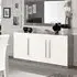 Breta 3-Door Sideboard - White & Grey, High Gloss