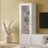 Breta Display Cabinet 1 Door with LED - White