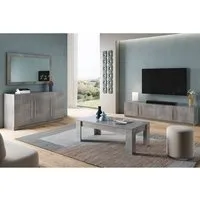 Breta Living Room Set with Sideboard - Grey Marble Effect, MDF alternate view