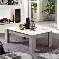 Breta Rectangular Coffee Table - Marble Effect
